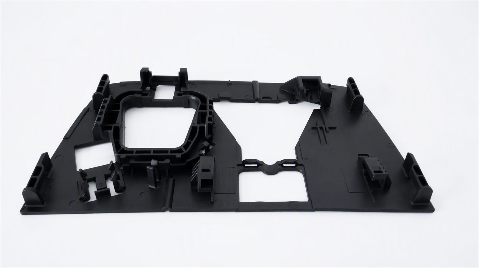 Black molded plastic housing