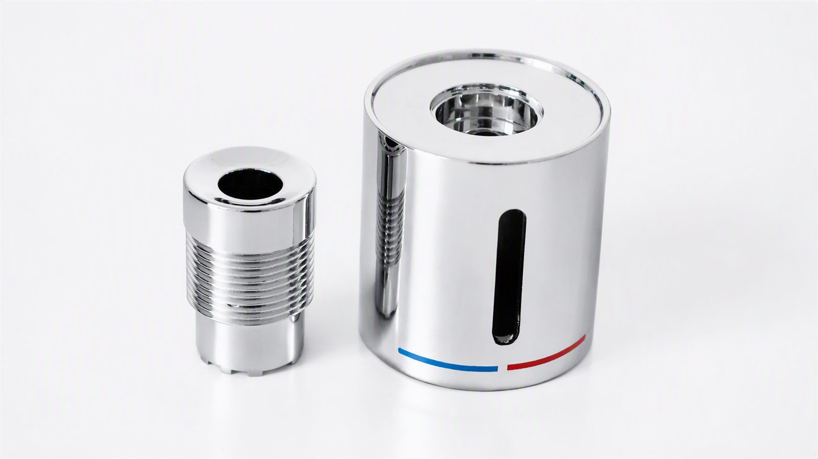 Chrome-plated metal components